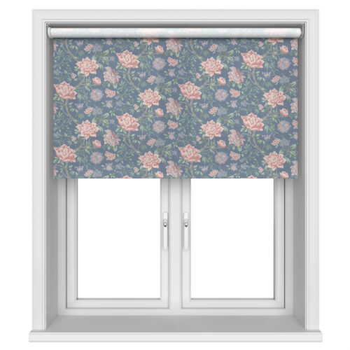 Laura Ashley Tapestry Floral Dusky Seaspray Motorised