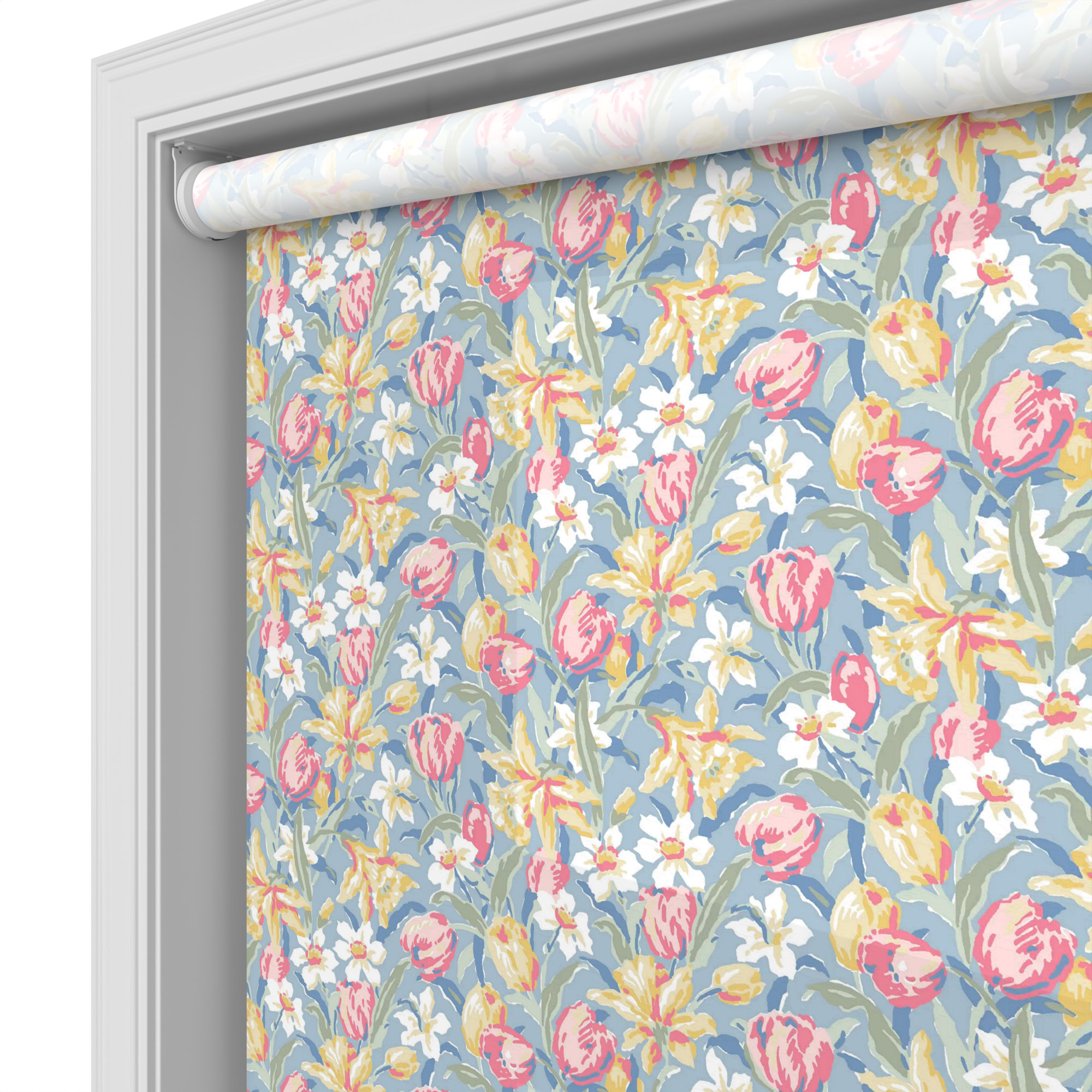 Laura Ashley Tulips China Blue Motorised - Image 4