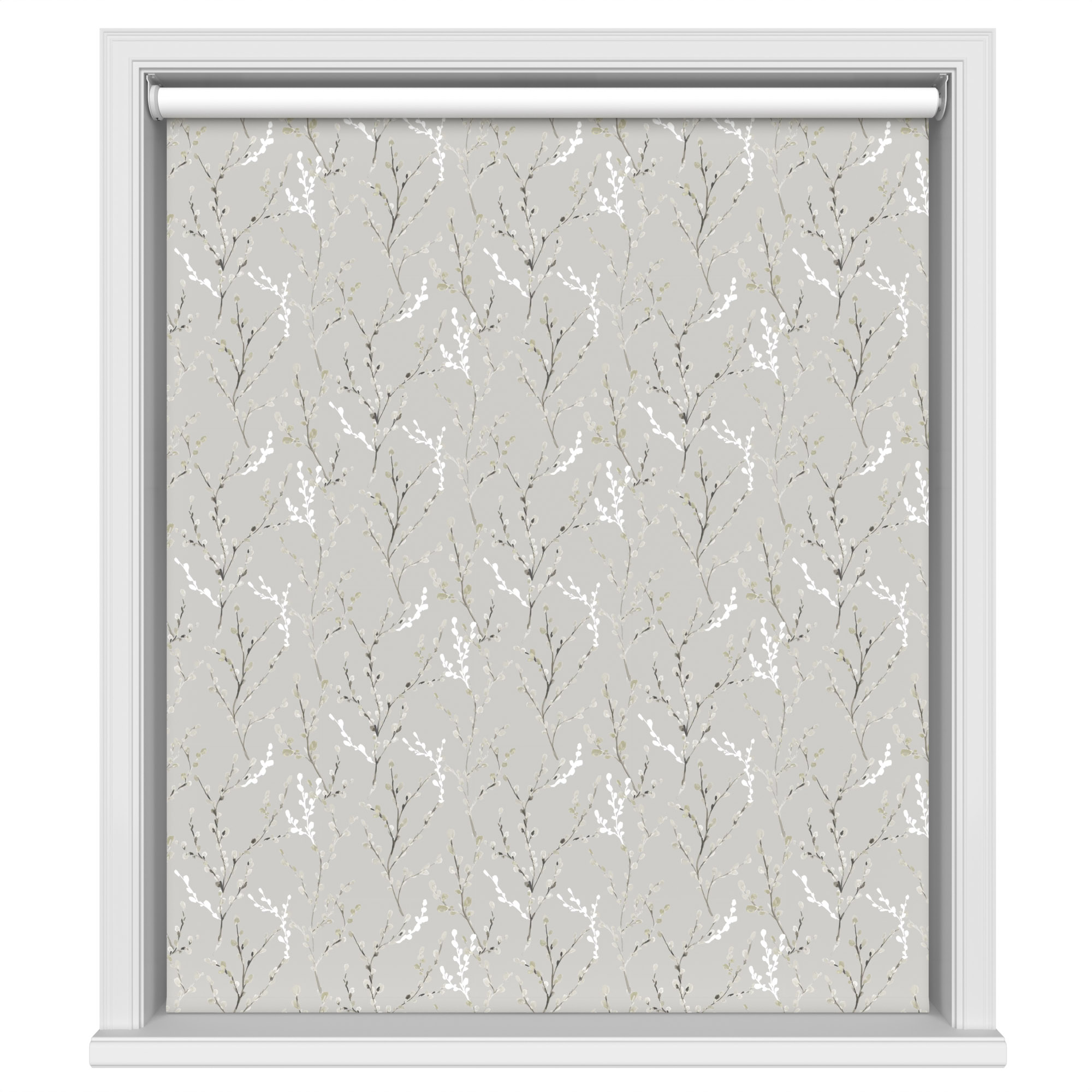 Willow Birch White Blackout Motorised - Image 2
