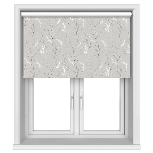 Willow Birch White Blackout Motorised