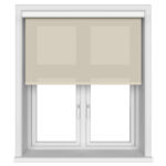 Unicolour Beige Cassette Motorised