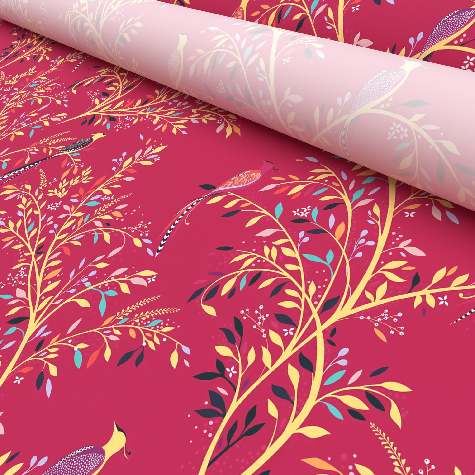 Sara Miller Birds of Paradise Fuchsia - Image 5