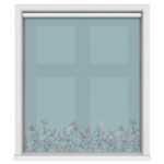 Sara Miller Botanic Paradise Border Dusky Blue Motorised