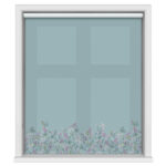 Sara Miller Botanic Paradise Border Dusky Blue