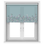 Sara Miller Botanic Paradise Border Dusky Blue Motorised