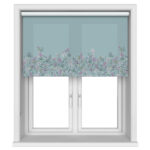 Sara Miller Botanic Paradise Border Dusky Blue