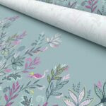 Sara Miller Botanic Paradise Border Dusky Blue