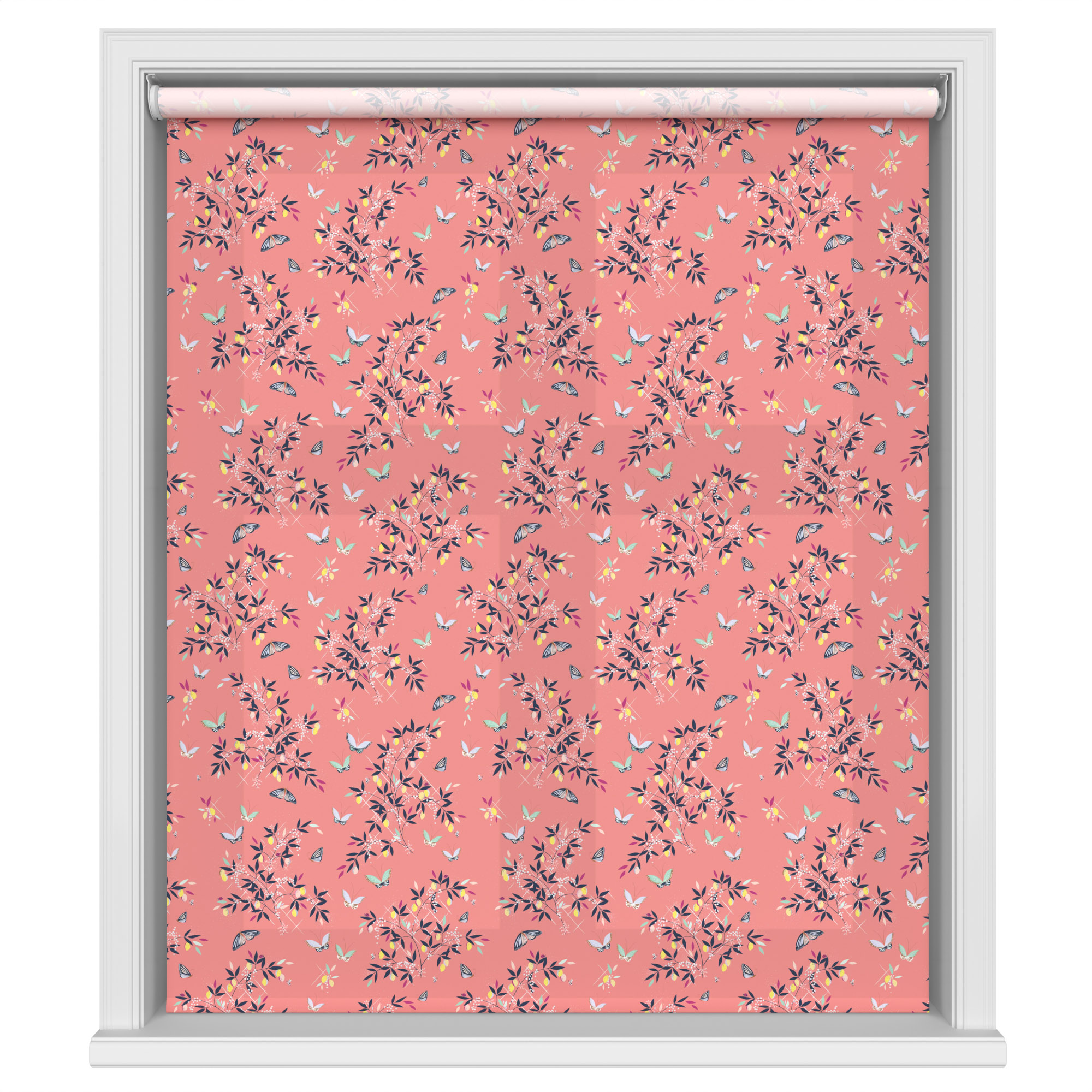 Sara Miller Butterflies & Trellis Peach Motorised - Image 2