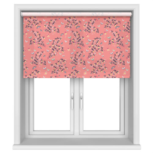 Sara Miller Butterflies & Trellis Peach Motorised