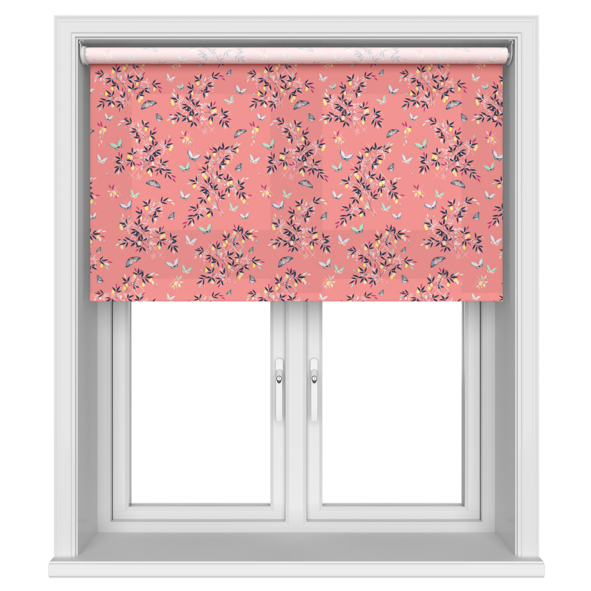 Sara Miller Butterflies & Trellis Peach Motorised
