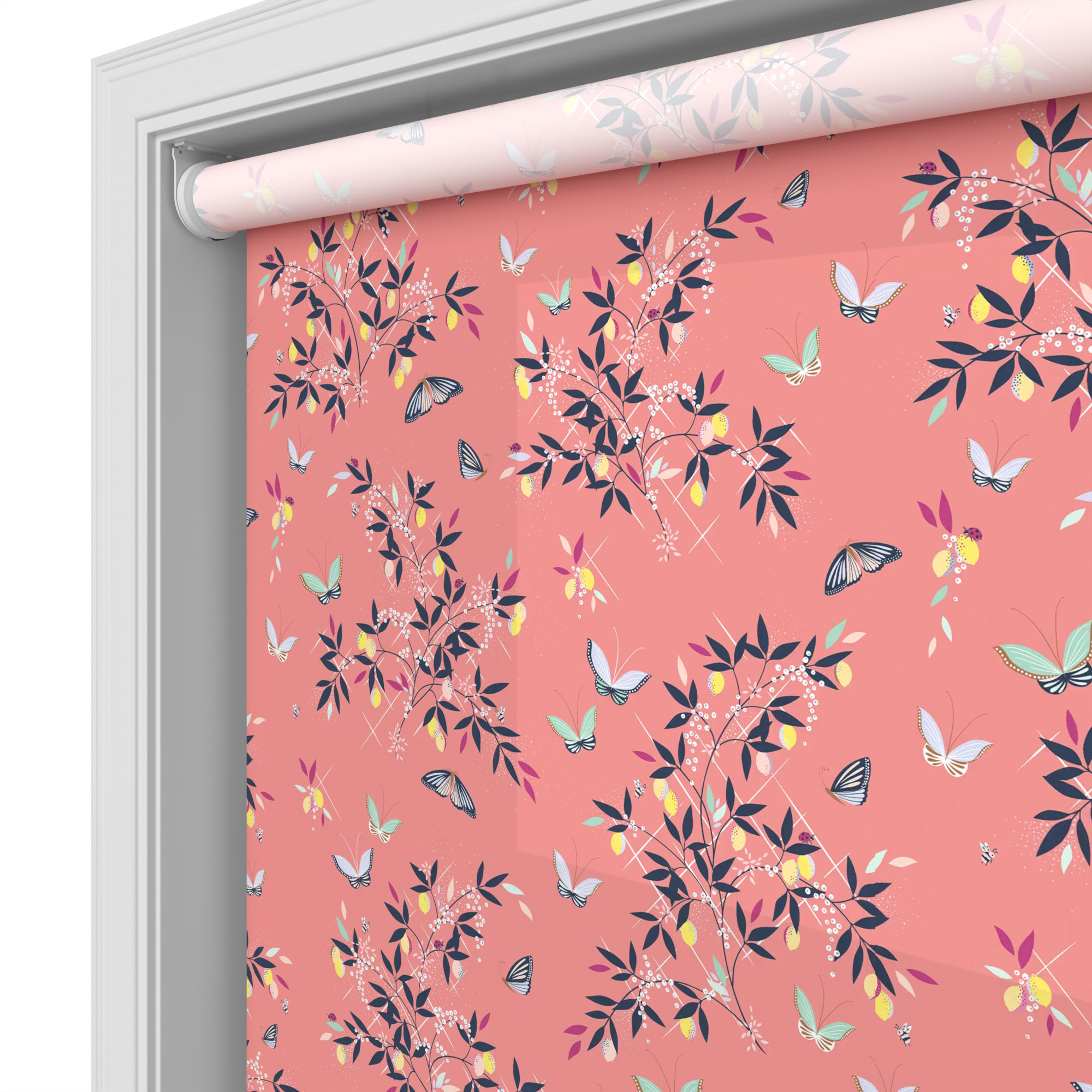 Sara Miller Butterflies & Trellis Peach Motorised - Image 4