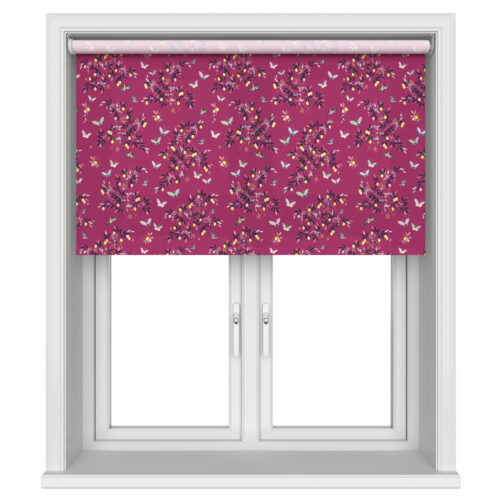 Sara Miller Butterflies & Trellis Purple Motorised