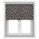 TwistFit Sara Miller Etched Leaves Deep Navy
