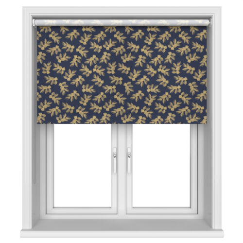 TwistFit Sara Miller Etched Leaves Deep Navy