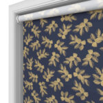 TwistFit Sara Miller Etched Leaves Deep Navy