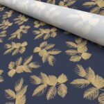 TwistFit Sara Miller Etched Leaves Deep Navy