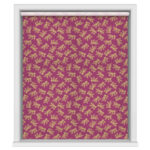 Sara Miller Etched Leaves Fuchsia Motorised