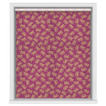 Sara Miller Etched Leaves Fuchsia