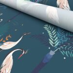 TwistFit Sara Miller Heron Border Teal