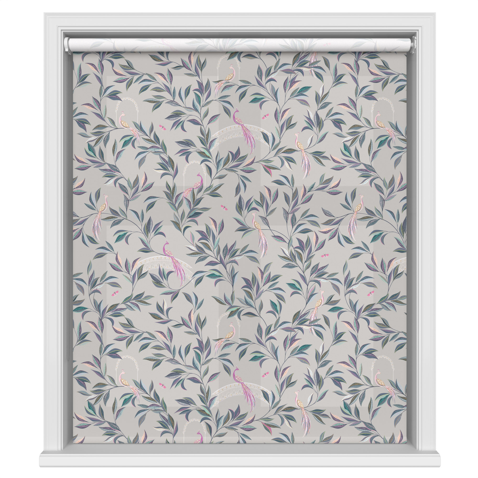 TwistFit Sara Miller Ornamental Peacock Warm Grey - Image 2