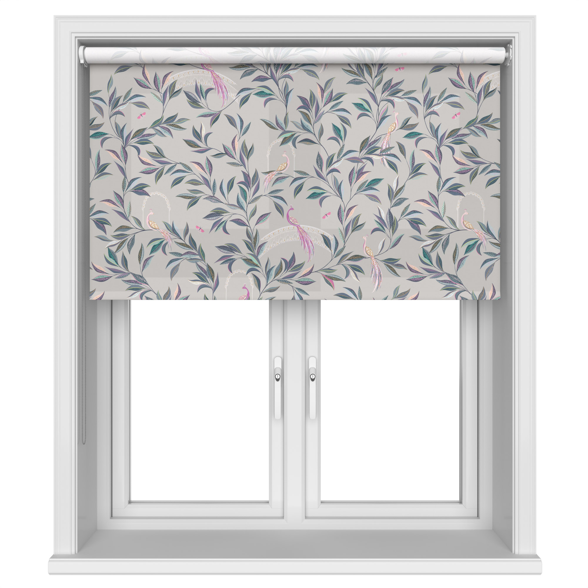 TwistFit Sara Miller Ornamental Peacock Warm Grey