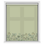 Sara Miller Palm Garden Border Soft Olive Motorised