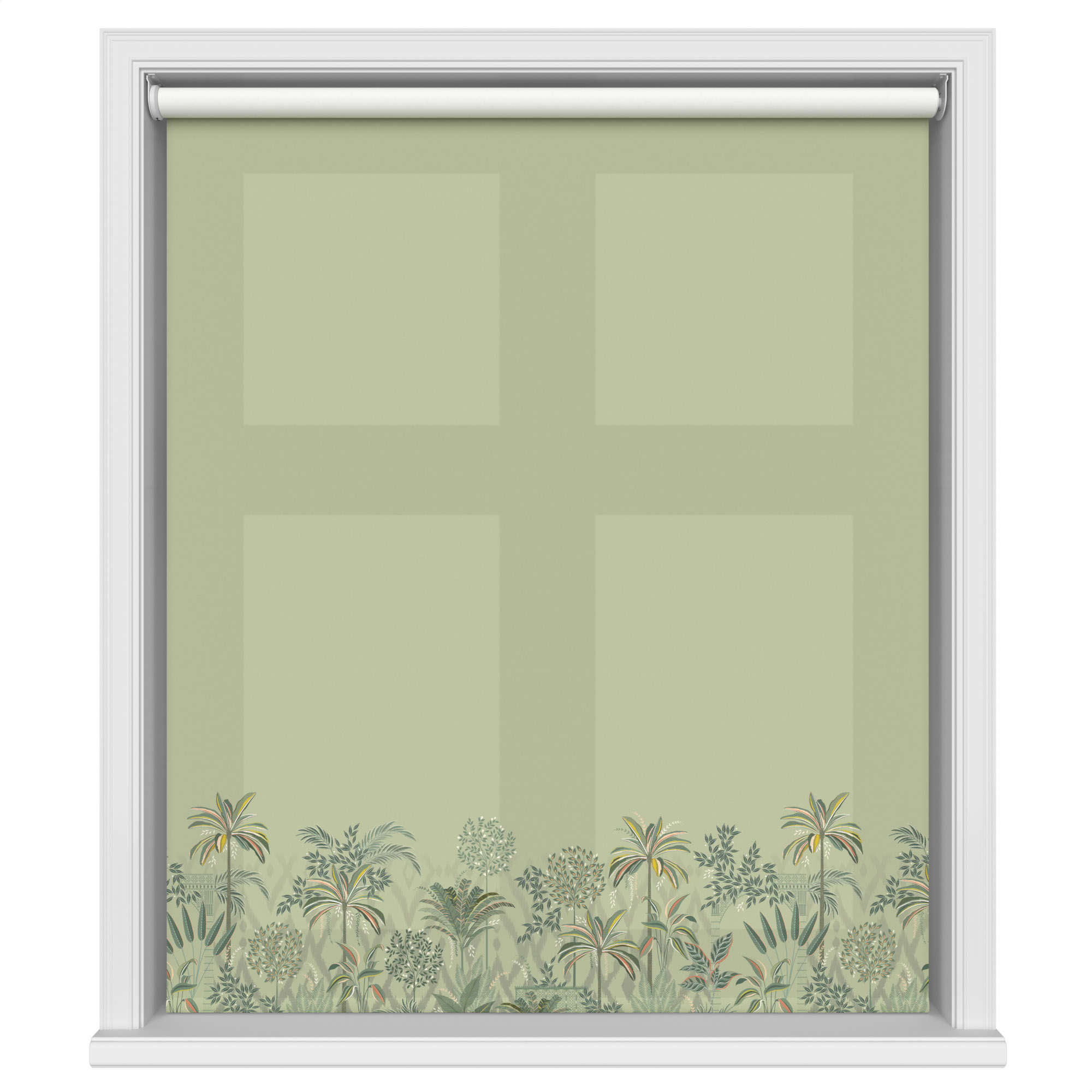 Sara Miller Palm Garden Border Soft Olive Motorised - Image 2