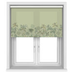 Sara Miller Palm Garden Border Soft Olive Motorised