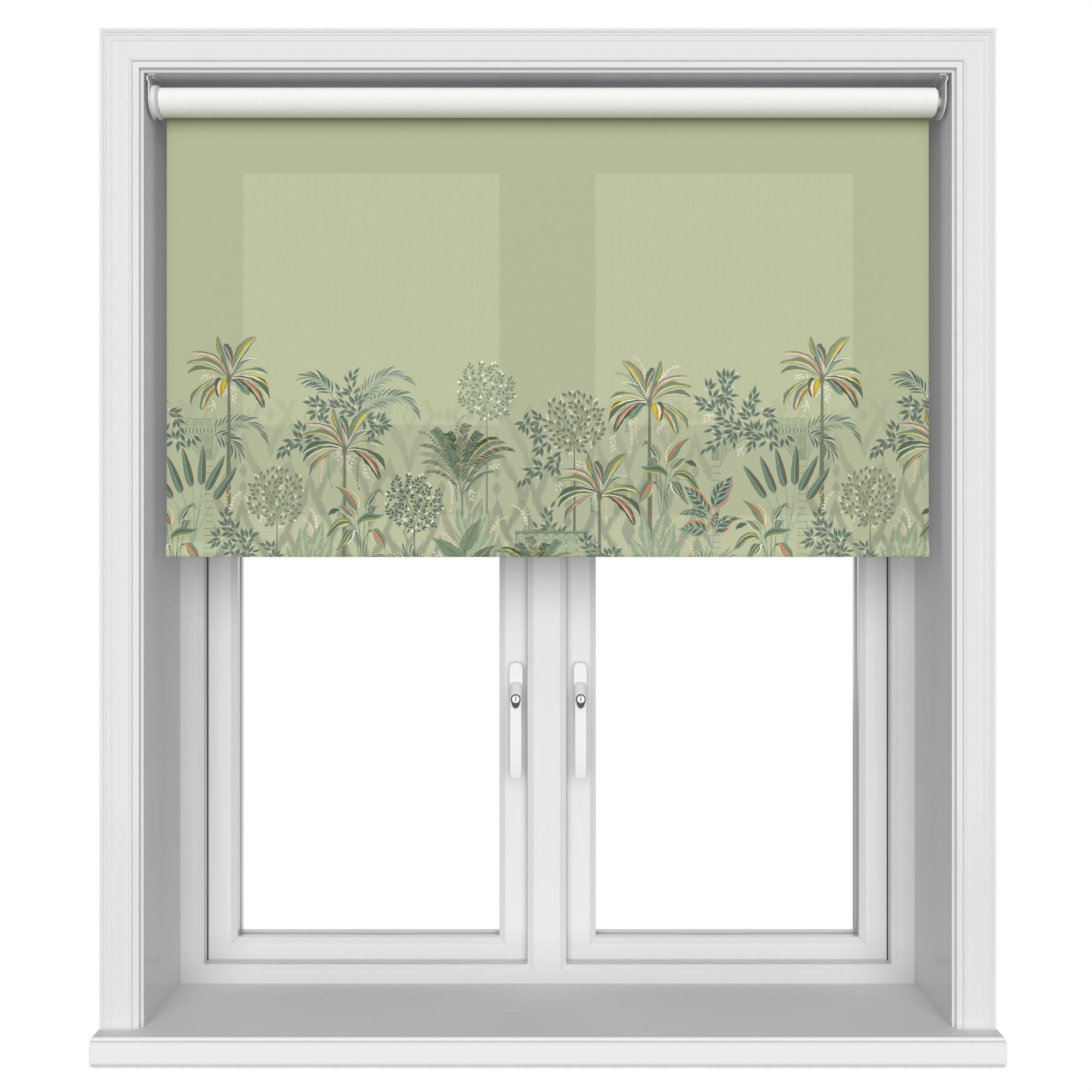Sara Miller Palm Garden Border Soft Olive Motorised