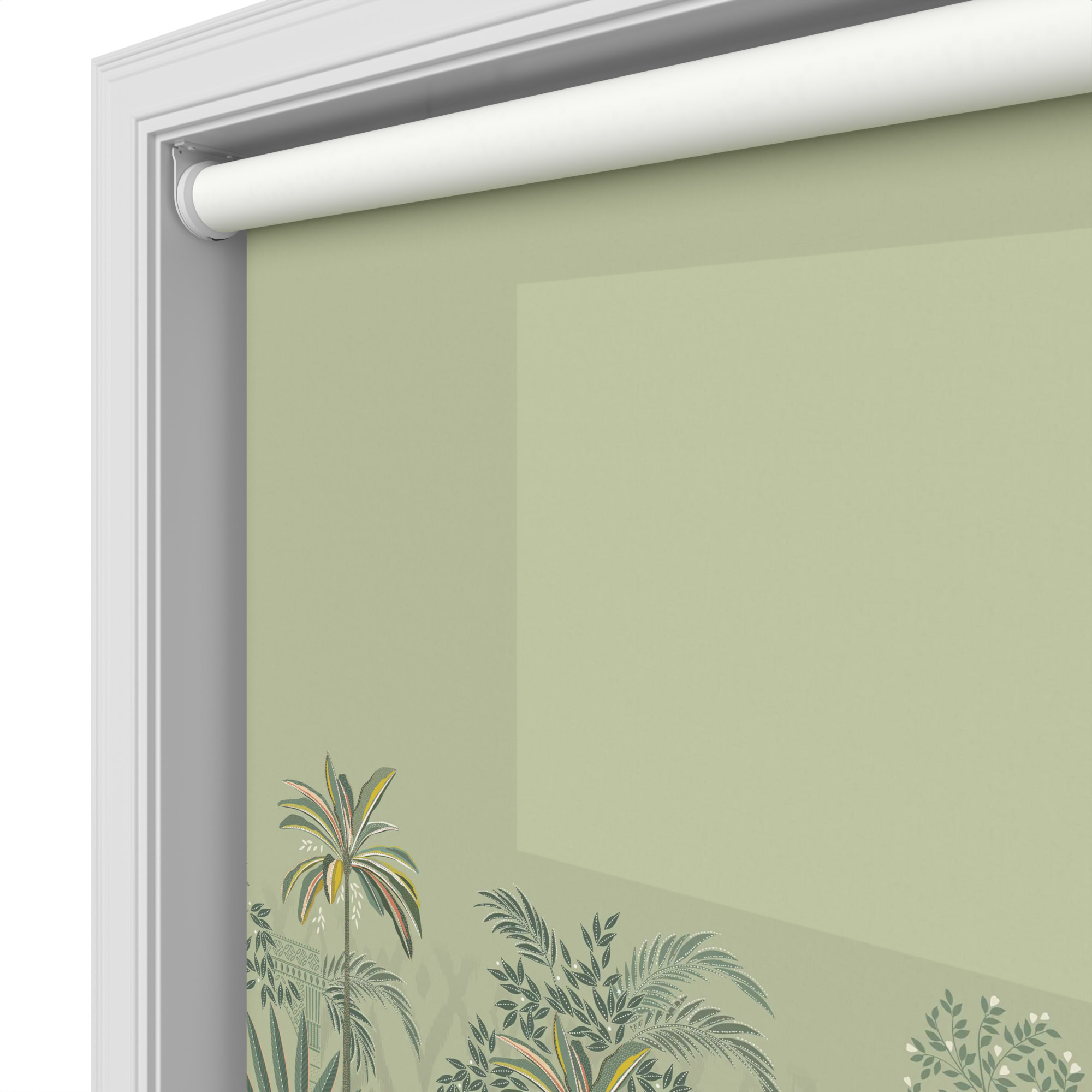 Sara Miller Palm Garden Border Soft Olive Motorised - Image 4