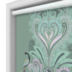 Sara Miller Peacock Filigree Sage Green Motorised