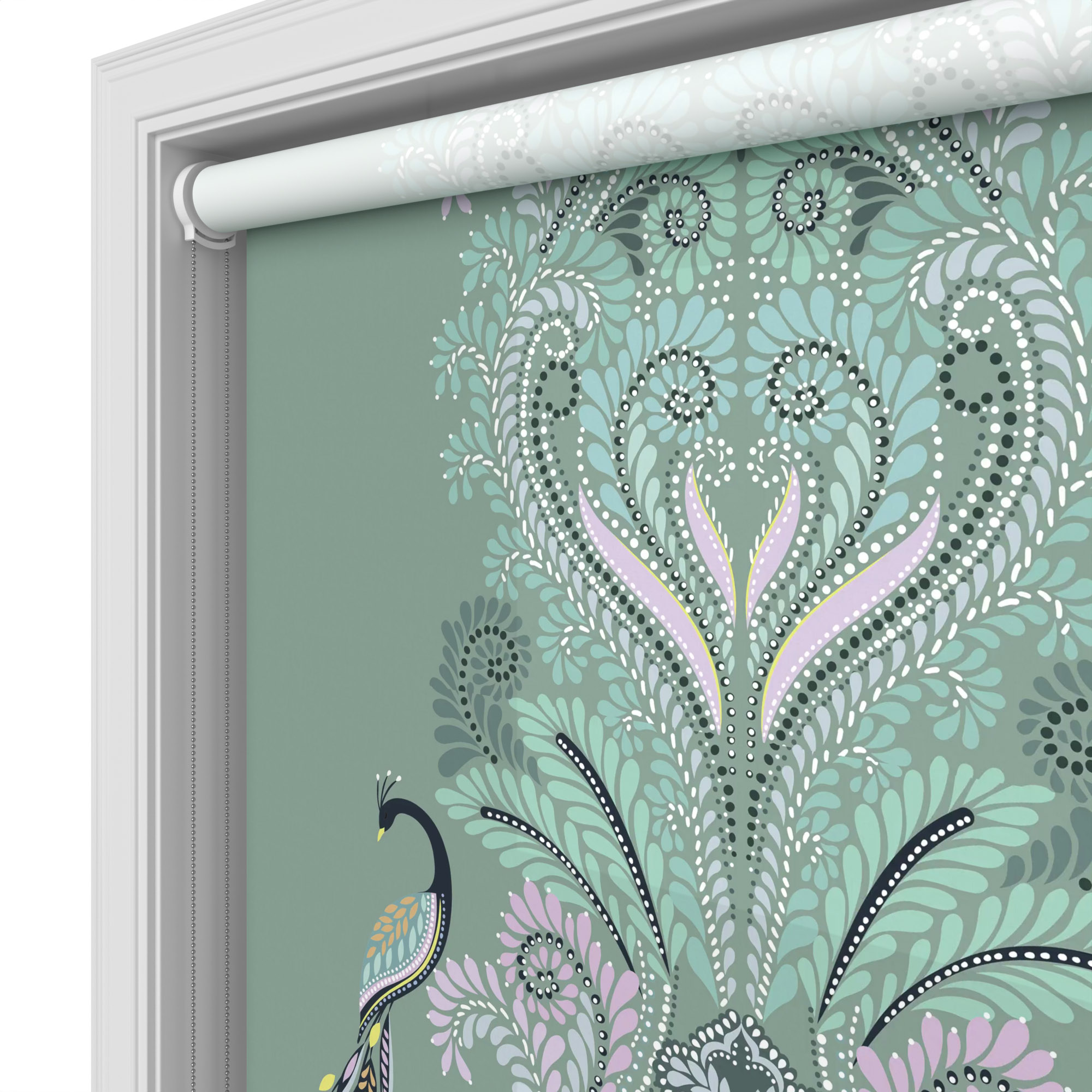 TwistFit Sara Miller Peacock Filigree Sage Green - Image 4