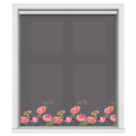 Sara Miller Peony Border Dark Grey Motorised