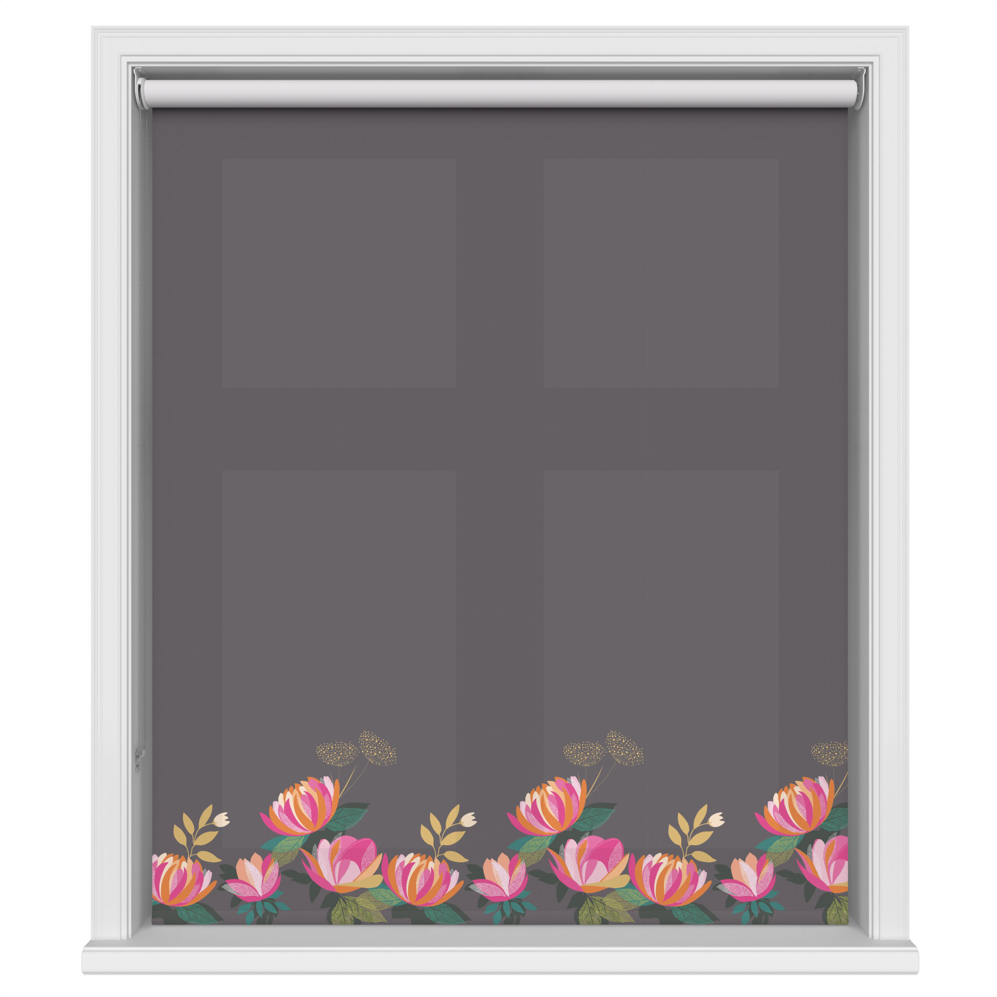 Sara Miller Peony Border Dark Grey - Image 2