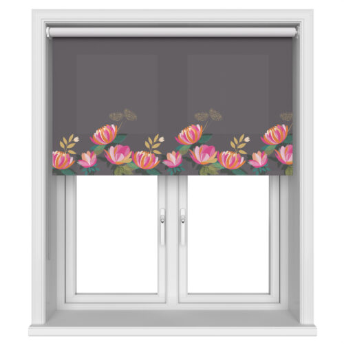 TwistFit Sara Miller Peony Border Dark Grey
