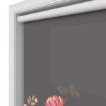 Sara Miller Peony Border Dark Grey Motorised