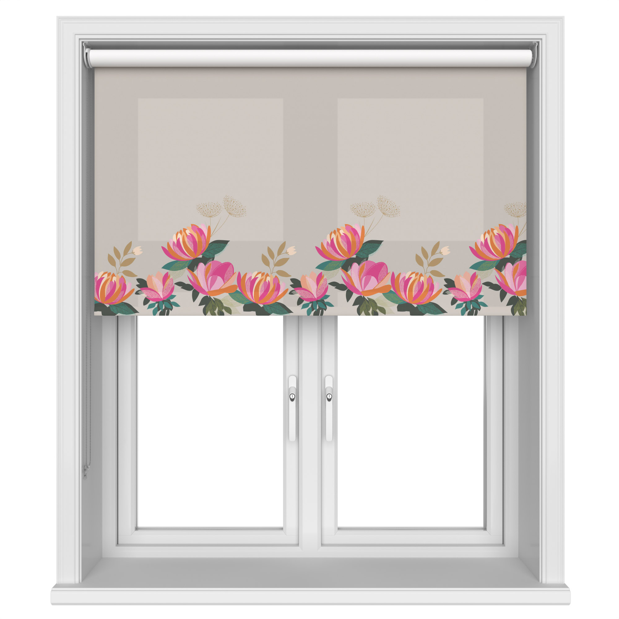 Sara Miller Peony Border Pale Grey