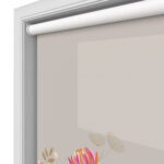 Sara Miller Peony Border Pale Grey Motorised