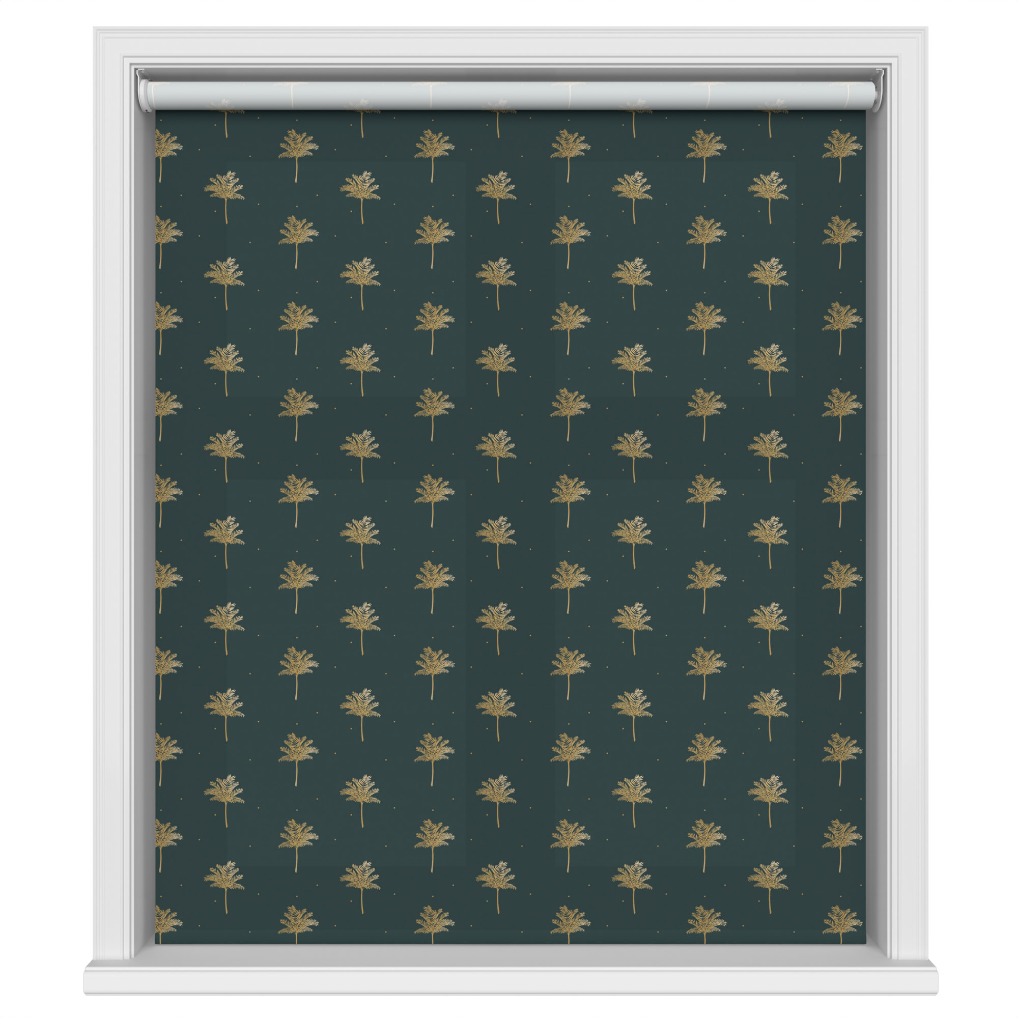 Sara Miller Small Palm Tree Forest Green Motorised - Image 2