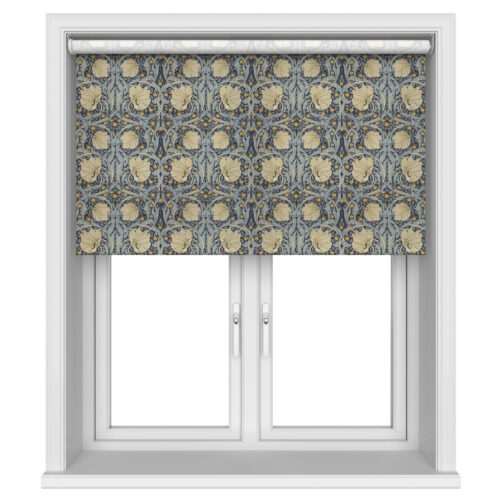 William Morris At Home Pimpernel Indigo Motorised