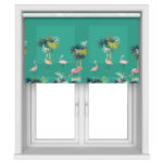 Sara Miller Flamingo Border Green Motorised