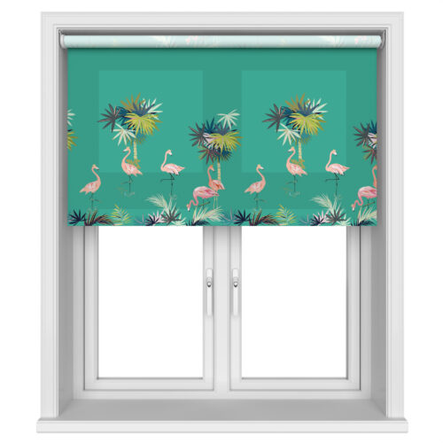 Sara Miller Flamingo Border Green Motorised