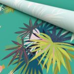 TwistFit Sara Miller Flamingo Border Green