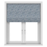 William Morris At Home Compton Silhouette Velvet Indigo Motorised