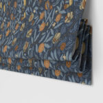 William Morris At Home Fruit Velvet Midnight Motorised