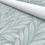 Laura Ashley Coulderton Leaves Dark Duck Egg Motorised