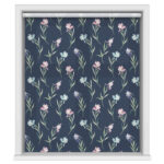 Laura Ashley Hawling Irises Midnight Navy Motorised