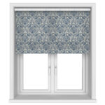 Laura Ashley Peacock Damask Dusky Seaspray Motorised