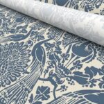 Laura Ashley Peacock Damask Dusky Seaspray