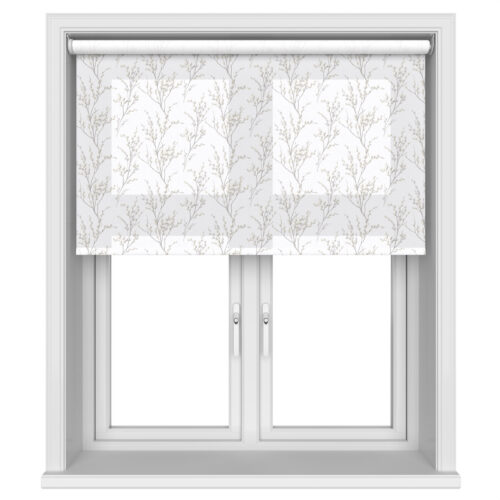 Laura Ashley Pussy Willow Dove Grey Motorised